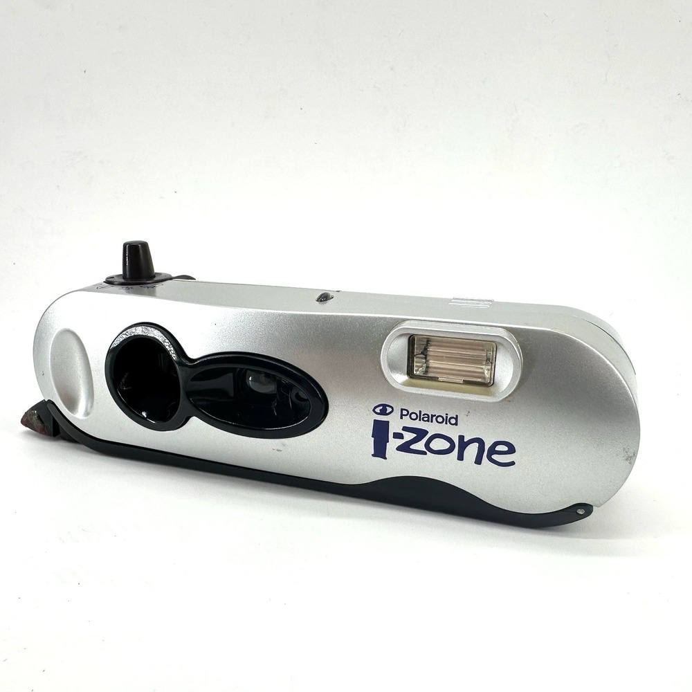Vintage Polaroid i-Zone Instant Pocket Film Camera Silver Y2K 2000's - TESTED